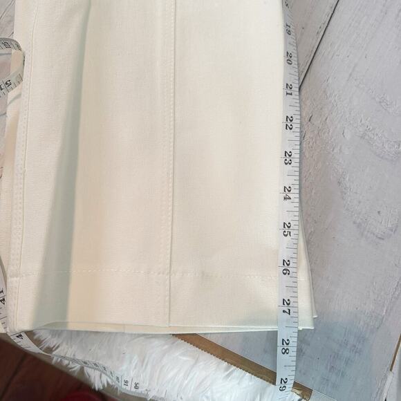 Jonathan Simkhai Jesslyn Cropped Flare Pants White Size US 8 - Picture 8 of 13